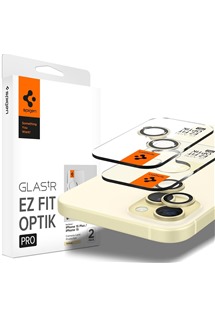 Spigen Glass.tR EZ Fit Optik Pro tvrzen sklo na oky fotoapartu pro Apple iPhone 15 / 15 Plus / 14 / 14 Plus 2ks lut