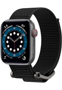 Spigen DuraPro Flex Ultra Band nylonov� �em�nek pro Apple Watch 42 / 44 / 45 / 46 / 49mm �ern� / oran�ov�