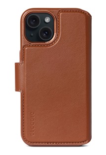 Decoded Leather Detachable Wallet flipové pouzdro s podporou MagSafe pro Apple iPhone 15 Plus hnědé