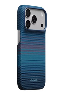 Pitaka Edge aramidov� zadn� kryt s krytkou tla��tka Camera Control pro Apple iPhone 18 Pro/17 Pro modr�