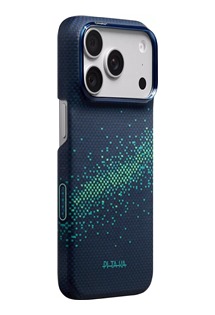Pitaka Edge aramidov� zadn� kryt s krytkou tla��tka Camera Control pro Apple iPhone 18 Pro/17 Pro tmav� modr�/zelen�