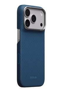Pitaka Edge Argyle aramidov� zadn� kryt s krytkou tla��tka Camera Control pro Apple iPhone 18 Pro/17 Pro modr�