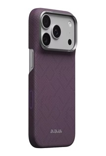 Pitaka Edge PTK Weaving aramidov� zadn� kryt s krytkou tla��tka Camera Control pro Apple iPhone 18 Pro/17 Pro fialov�