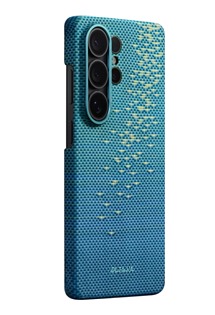 Pitaka Edge aramidov� kryt s NFC tla��tky a podporou MagSafe pro Samsung Galaxy S26 Ultra sv�tle modr�