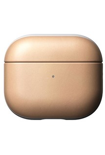 Nomad Leather case kožené pouzdro pro Apple AirPods 3 béžové