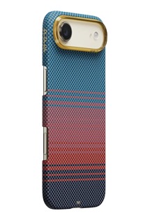 Pitaka Edge California Dream aramidov� kryt s podporou MagSafe pro Apple iPhone Air modr� / zlat�