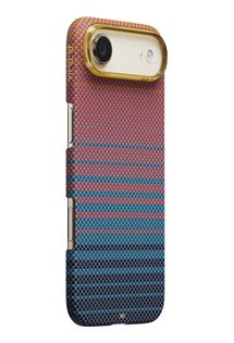 Pitaka Edge California Dream aramidov� kryt s podporou MagSafe pro Apple iPhone Air tmav� modr� / r��ov�