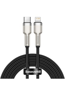 Baseus Cafule Series USB-C / Lightning 20W 2m opletený černý kabel