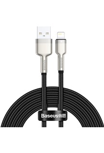 Baseus Cafule Series USB-A / Lightning 2m opletený černý kabel