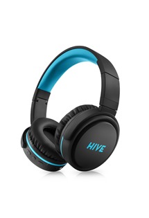 Niceboy HIVE XL 2021 bezdrátová náhlavní sluchátka černo-modrá