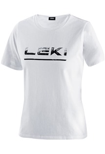 LEKI Logo T-Shirt LEKI Women, white-black, L