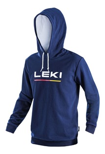 LEKI Logo Hoodie LEKI, true navy blue-white, L