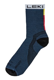 LEKI Trail Running Socks, true navy blue-white, 36 - 39