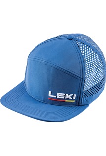 LEKI Logo Cap Mesh LEKI, true navy blue-white, One size