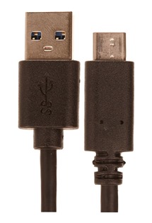 CellFish USB-A / USB-C, 1m černý kabel