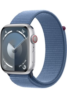 Apple Watch Series9 Cellular 45mm Silver / Winter Blue Loop