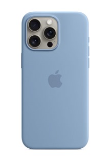 Apple silikonov zadn kryt s podporou MagSafe pro Apple iPhone 15 Pro Max ledov modr