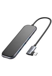 Baseus Multifunkční 5v1 USB-C HUB šedý