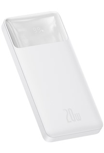 Baseus Bipow Overseas Edition 20W PD/QC powerbanka 10000mAh s digitálním displejem bílá
