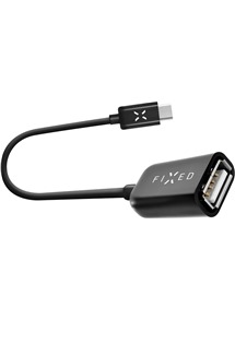 FIXED OTG USB-C / USB-A adaptér černý