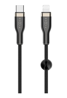 FIXED USB-C / Lightning 60W 0,5m černý kabel