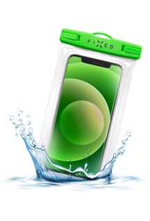 FIXED Float Edge voděodolné plovoucí pouzdro na mobil s IPX8 zelená