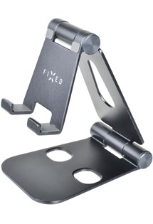 FIXED Frame Phone hliníkový stojánek na stůl pro mobilní telefony šedivý
