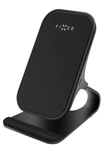 FIXED Frame Wireless stojánek s bezdrátovým nabíjením černý