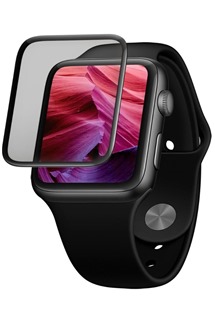 FIXED 3D Full-Cover tvrzené sklo pro Apple Watch 45mm s aplikátorem černé