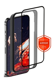 FIXED Armor prémiové ochranné tvrzené sklo pro Apple iPhone 12/12 Pro černé