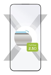 FIXED Full-Cover tvrzen sklo pro Apple iPhone 15 Plus ern