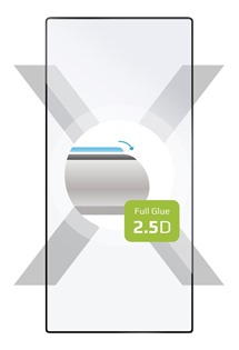 FIXED Full-Cover tvrzen sklo pro Samsung Galaxy S24 Ultra ern