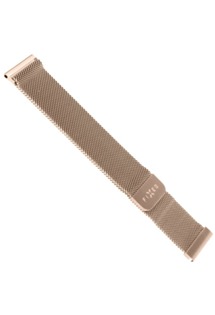 FIXED 20mm síťovaný nerezový řemínek pro smartwatch růžové zlatý