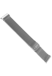FIXED 20mm síťovaný nerezový řemínek pro smartwatch stříbrný