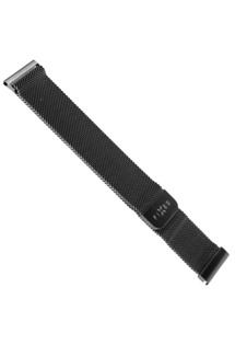 FIXED 22mm síťovaný nerezový řemínek pro smartwatch černý