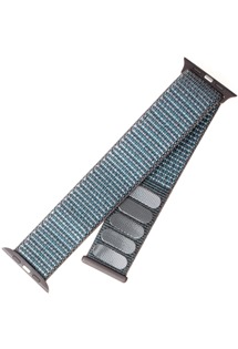 FIXED Nylon Strap nylonov emnek pro Apple Watch 38 / 40 / 41mm temn ed