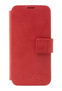 FIXED ProFit kožené flipové pouzdro pro Apple iPhone SE 2022/SE 2020/8/7 červené