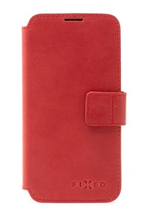 FIXED ProFit kožené flipové pouzdro pro Apple iPhone 14 červené