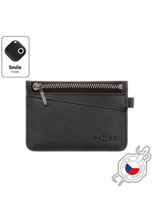FIXED Smile Coins kožená peněženka se smart trackerem FIXED Smile PRO černá
