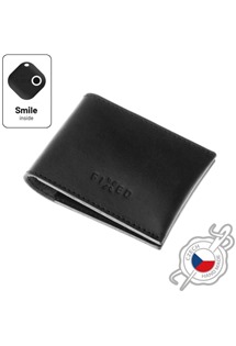 FIXED Smile Wallet kožená peněženka se smart trackerem FIXED Smile PRO černá