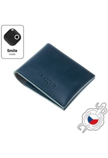 FIXED Smile Wallet kožená peněženka se smart trackerem FIXED Smile PRO modrá
