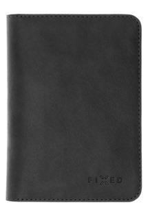 FIXED Smile Passport kožená peněženka velikosti cestovního pasu se smart trackerem FIXED Smile PRO černá