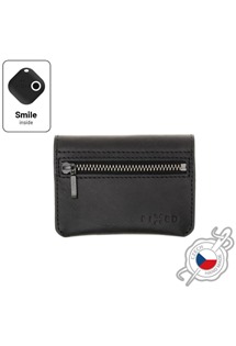 FIXED Smile Tripple kožená peněženka se smart trackerem FIXED Smile PRO černá