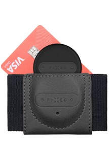 FIXED Smile Tiny Wallet kožená peněženka se smart trackerem FIXED Sense černá