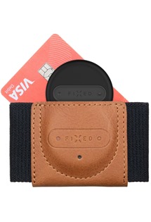 FIXED Smile Tiny Wallet kožená peněženka se smart trackerem FIXED Sense hnědá