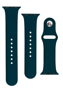 FIXED Set silikonových řemínků pro Apple Watch 42/44/45mm tmavě zelený