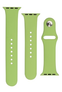 FIXED Silicone Strap Set silikonovch emnk pro Apple Watch 42 / 44 / 45 / 49mm mentolov