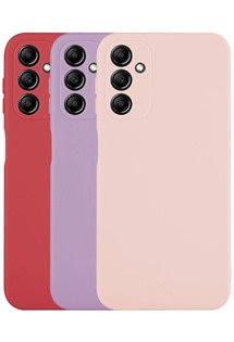FIXED Story set 3 zadních krytů pro Samsung Galaxy A14/A14 5G červená,fialová, růžová