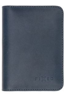 FIXED Wallet XL kožená peněženka modrá
