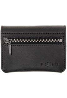 FIXED Tripple Wallet kožená peněženka z pravé hovězí kůže černá
